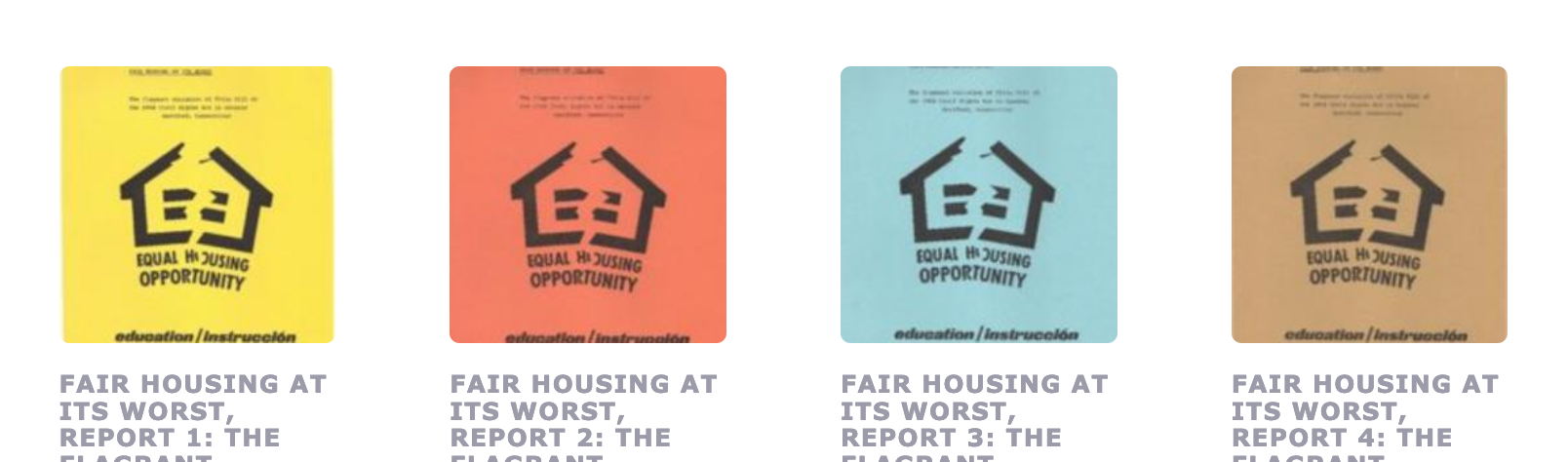 Explore the “Fair Housing At Its Worst” series of ten reports, based on originals in the Boyd Hinds Papers at the Hartford History Center, and shared online through the Connecticut Digital Archive.